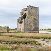 Buy canvas prints of The remains of Carrigafoyle Castle,  Ballylongford by Dave Collins