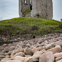Buy canvas prints of The remains of Minard Castle, County Kerry, Ireland by Dave Collins