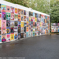 Buy canvas prints of Posters advertising events at the Edinburgh Fringe Festival, Edinburgh, United Kingdom by Dave Collins