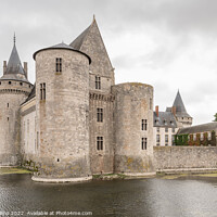 Buy canvas prints of Château de Sully-sur-Loire and surrounding moat, Sully-sur-Loire, France by Dave Collins