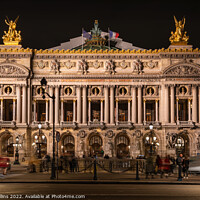 Buy canvas prints of The Palais Garnier also known as Opera Garnier in the Place de l'Opera, Paris, France by Dave Collins