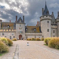 Buy canvas prints of The front entrance of Château de Sully-sur-Loire, France by Dave Collins