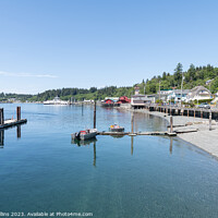 Buy canvas prints of The Slipway and Water Front of Alert Bay, British Columbia, Canada by Dave Collins