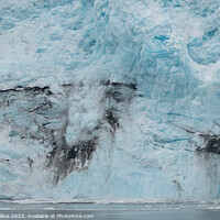 Buy canvas prints of Ice falling from the front of a Tidewater Glacier, Alaska, USA by Dave Collins
