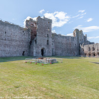 Buy canvas prints of The remains of the entrance of Tantallon Castle from inside the court yard, North Berwick, East Lothian, Scotland by Dave Collins