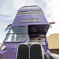 Buy canvas prints of Wizarding World Knight Bus at The Making of Harry Potter Studio Tour, Leavesden, Hertfordshire, England by Dave Collins