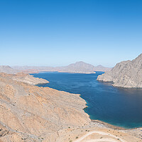 Buy canvas prints of Khor Najd - Khawr Najd lagoon, Musandam, Oman by Dave Collins