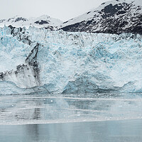 Buy canvas prints of The ice and moraines at the front of a glacier, Alaska, USA by Dave Collins