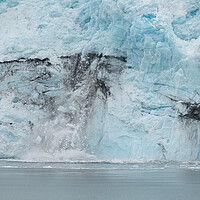 Buy canvas prints of Ice falling from the front of a Tidewater Glacier, Alaska, USA by Dave Collins