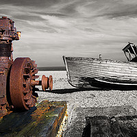 Buy canvas prints of Winching Boats No More by Dave Collins