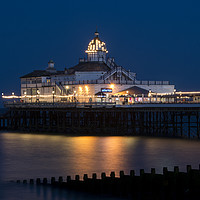 Buy canvas prints of Eastbourne Pier At Night by Dave Collins