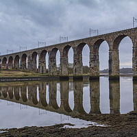 Buy canvas prints of Berwick-upon-Tweed Railway Viaduct by Dave Collins