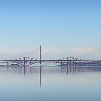 Buy canvas prints of Bridges over Firth of Forth by Dave Collins