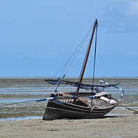 Buy canvas prints of Traditional Fishing Boat - Mafia Island Tanzania by Dave Collins