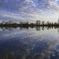 Buy canvas prints of Reflections, Ellerton Park, Yorkshire, England by Dave Collins