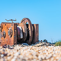 Buy canvas prints of Rusty Winch, Dungeness, Kent, England by Dave Collins