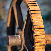 Buy canvas prints of   Rusty Winch, Dungeness Beach, Kent, England by Dave Collins