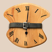 Buy canvas prints of Tight for Time - Distorted Clock with belt pulled  by Dave Collins