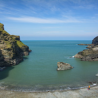 Buy canvas prints of Tintagel Haven, on the Eastern side of Tintagel by Dave Collins