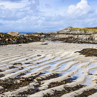 Buy canvas prints of Sand Ripples on Arisaig Beach, Highlands, Scotland by Dave Collins