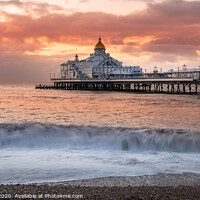 Buy canvas prints of Sunrise, Eastbourne Pier, Sussex, England by Dave Collins