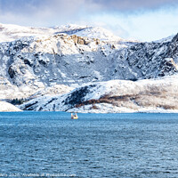 Buy canvas prints of Winter Fishing, Norway by Dave Collins