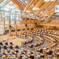 Buy canvas prints of Scottish Parliament Debating Chamber by Dave Collins
