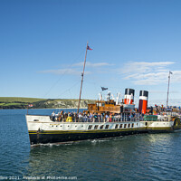 Buy canvas prints of The Waverley Paddle Steamer by Dave Collins