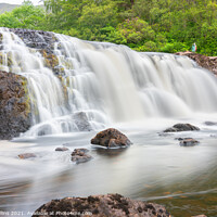 Buy canvas prints of Aasleagh Falls Long Exposure, Leenane, Co Mayo, Ireland by Dave Collins