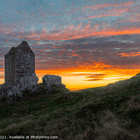 Buy canvas prints of Smailholm Tower at dawn, Scottish Borders, UK by Dave Collins