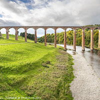 Buy canvas prints of Leaderfoot Viaduct, Melrose, Scotland by Dave Collins