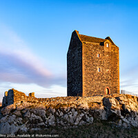 Buy canvas prints of Smailholm Tower, Scottish Borders, UK by Dave Collins