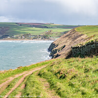 Buy canvas prints of Croyde to Putsborough footpath by Dave Collins