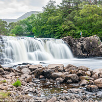 Buy canvas prints of Aasleagh Falls Long Exposure, Leenane, Co Mayo, Ireland by Dave Collins
