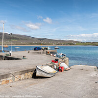 Buy canvas prints of Cloughmore pier and Slipway, Achill island, Co Mayo, Ireland by Dave Collins