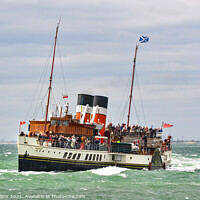 Buy canvas prints of PS Waverley Approaching Southend Pier by Dave Collins