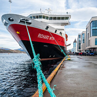 Buy canvas prints of MS Richard With, Hurtigruten by Dave Collins