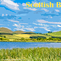 Buy canvas prints of Yetholm Loch, Scottish Borders by Dave Collins