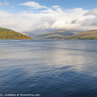 Buy canvas prints of Loch Fyne & Loch Shira Meeting Point, Scotland by Dave Collins