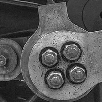 Buy canvas prints of Train Wheel 2  by Mark Perry