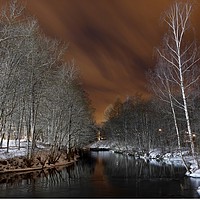 Buy canvas prints of River at night by James Ford