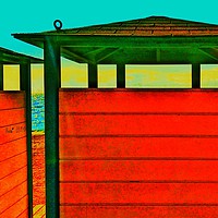 Buy canvas prints of Beach huts by Richard Harris