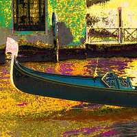 Buy canvas prints of Venetian Gondola by Richard Harris