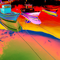 Buy canvas prints of Three boats by Richard Harris