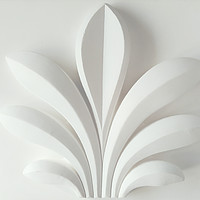 Buy canvas prints of White plant sculpture by Larisa Siverina