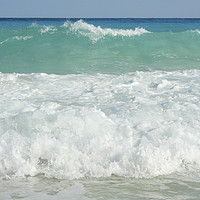 Buy canvas prints of Waves, Cancun, Carribean sea, Mexico by Larisa Siverina