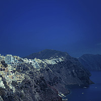 Buy canvas prints of Santorini view, Greece. City on the rocks. by Larisa Siverina