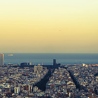Buy canvas prints of Barcelona panorama by Larisa Siverina