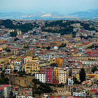 Buy canvas prints of Naples panorama by Larisa Siverina