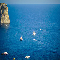 Buy canvas prints of Island Capri, Amalfi coast, Italy by Larisa Siverina